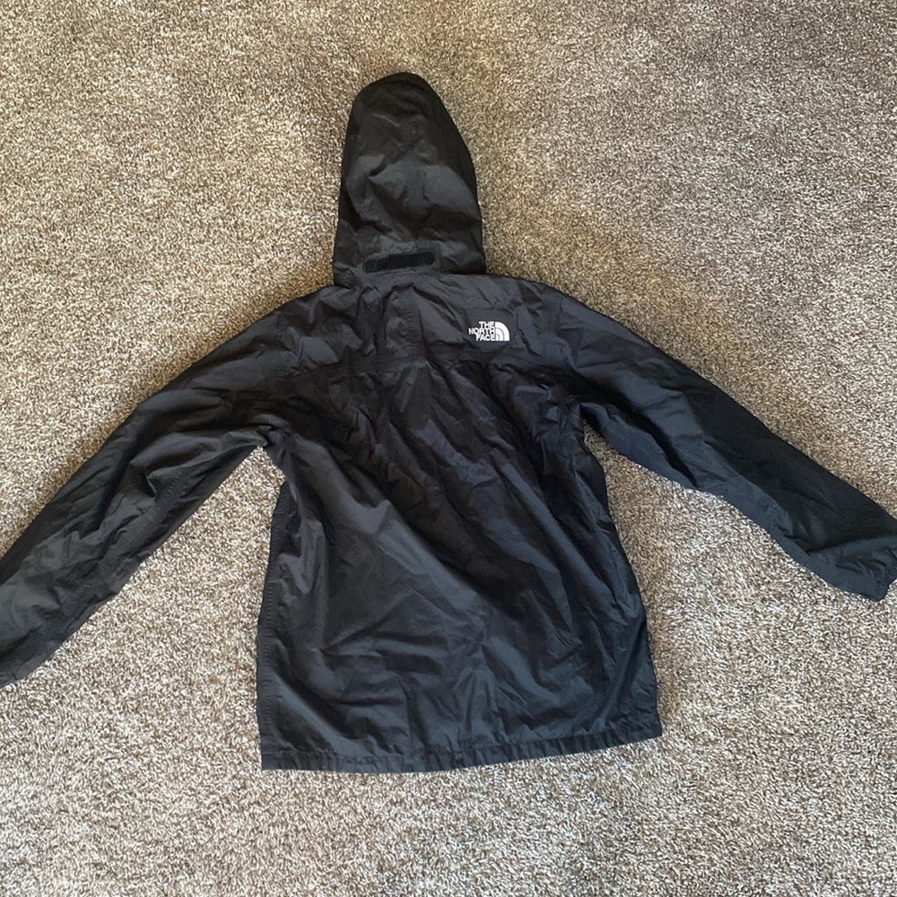 The North Face Black Hooded Big Boys Waterproof Rain Jacket, Boy’s L - Picture 14 of 16
